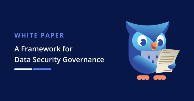 A Framework for Data Security Governance