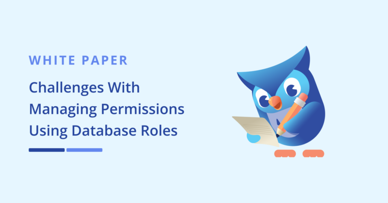 White paper Challenges With Managing Permissions Using Database Roles